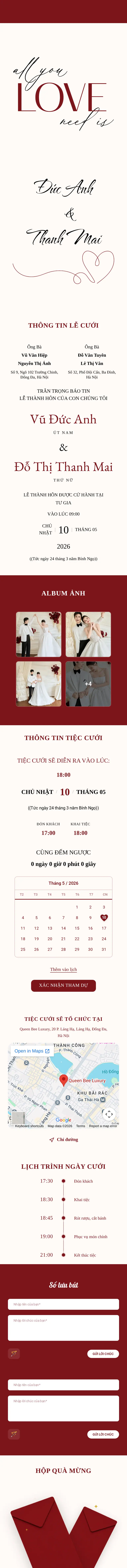 Xem trước mẫu Minimalism Đỏ